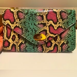 H&M Snakeskin Print Clutch